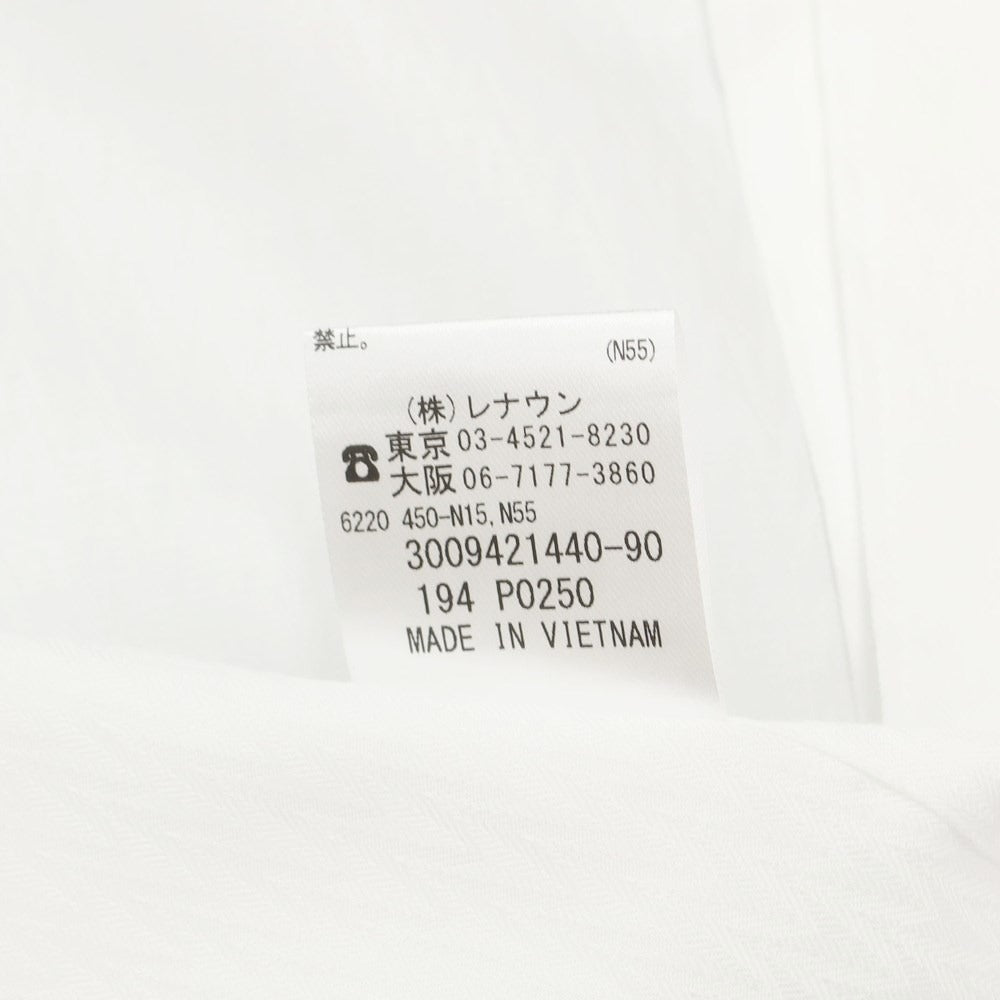 [Used] [Unused] BGR bgr Cotton Horizontal Collar Dress Shirt White [Size 39-84] [WHT] [S/S/A/W] [Condition Rank S] [Men&