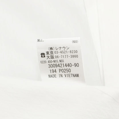 [Used] [Unused] BGR bgr Cotton Horizontal Collar Dress Shirt White [Size 39-84] [WHT] [S/S/A/W] [Condition Rank S] [Men&