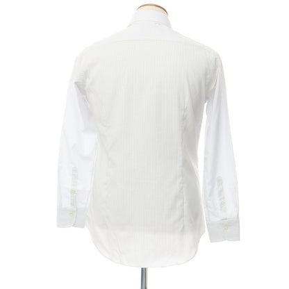 [Used] [Unused] BGR bgr Cotton Striped Horizontal Collar Dress Shirt White x Blue Gray [Size 39-82] [WHT] [S/S/A/W] [Condition Rank S] [Men&