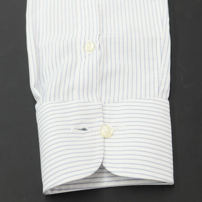 [Used] [Unused] BGR bgr Cotton Striped Horizontal Collar Dress Shirt White x Blue Gray [Size 39-82] [WHT] [S/S/A/W] [Condition Rank S] [Men&