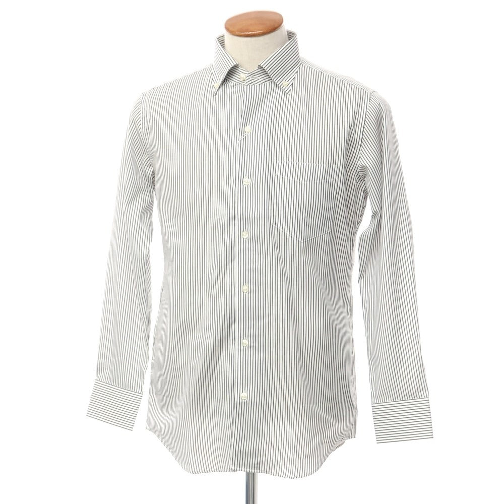 [Used] [Unused] BGR bgr Cotton Striped Button-down Dress Shirt White x Black [Size 39-82] [WHT] [S/S/A/W] [Condition Rank S] [Men&