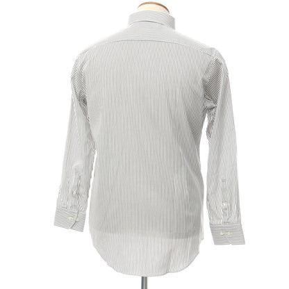 [Used] [Unused] BGR bgr Cotton Striped Button-down Dress Shirt White x Black [Size 39-82] [WHT] [S/S/A/W] [Condition Rank S] [Men&