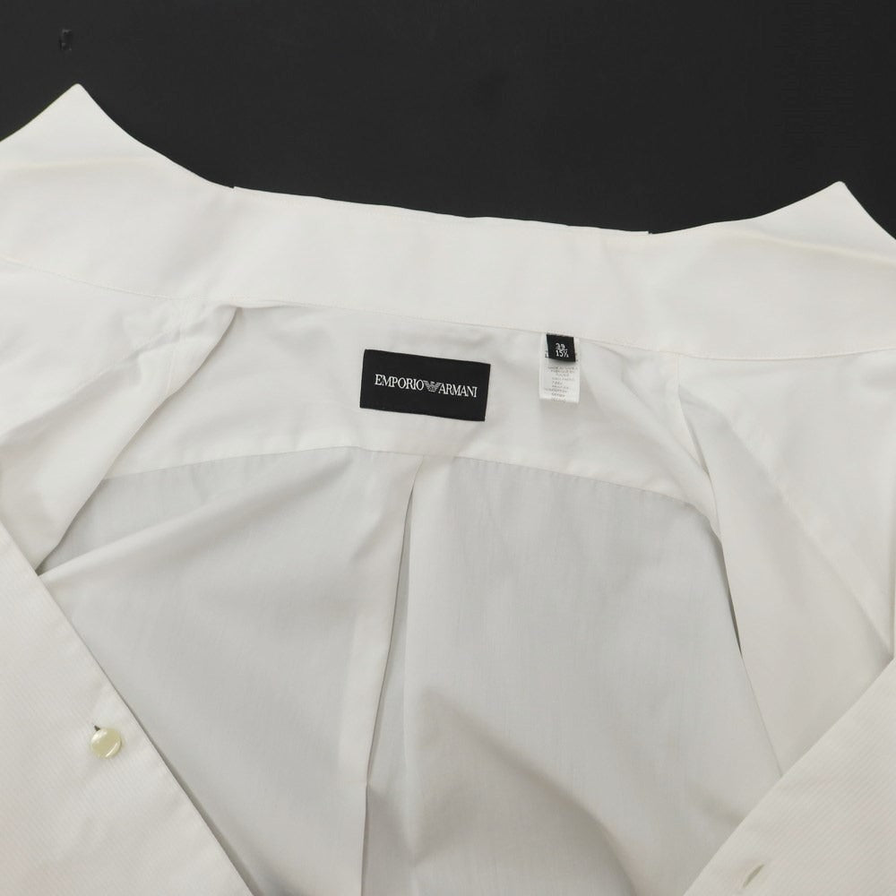 [Used] Emporio Armani EMPORIO ARMANI Cotton Wing Collar Dress Shirt White [Size 39] [WHT] [S/S/A/W] [Condition Rank C] [Men&