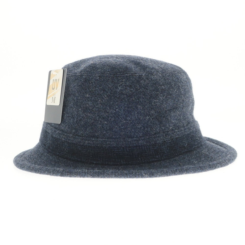 [Used] Aquascutum Tweed Wool Hat Navy Blue x Black [Size M-S] [NVY] [A/W] [Condition Rank A] [Men&