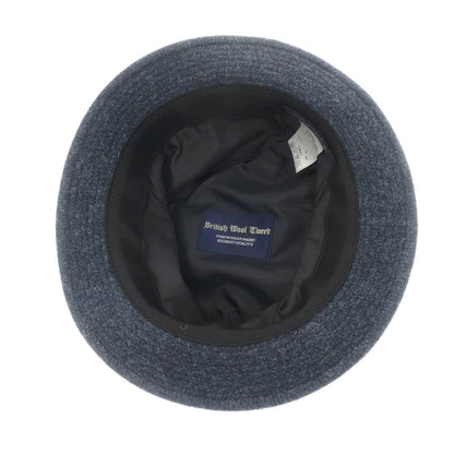 [Used] Aquascutum Tweed Wool Hat Navy Blue x Black [Size M-S] [NVY] [A/W] [Condition Rank A] [Men&