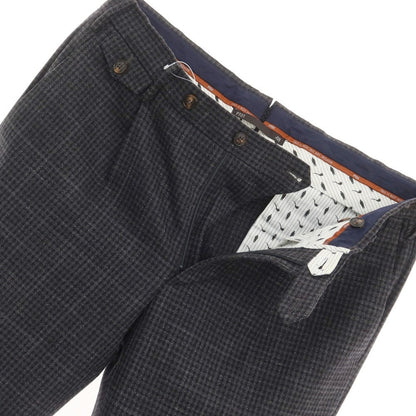 [Used] PT01 Wool Cotton Check Casual Slacks Pants Gray x Black [Size 48] [GRY] [A/W] [Condition Rank C] [Men&