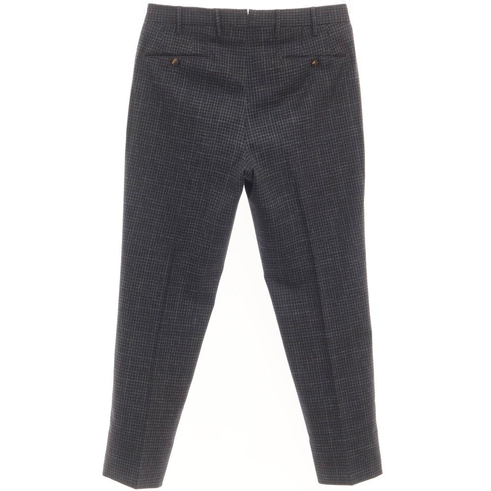 [Used] PT01 Wool Cotton Check Casual Slacks Pants Gray x Black [Size 48] [GRY] [A/W] [Condition Rank C] [Men&