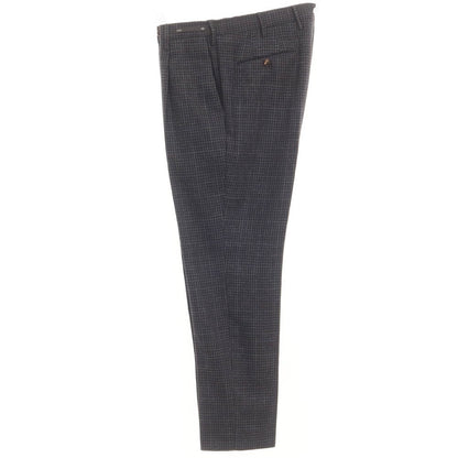 [Used] PT01 Wool Cotton Check Casual Slacks Pants Gray x Black [Size 48] [GRY] [A/W] [Condition Rank C] [Men&