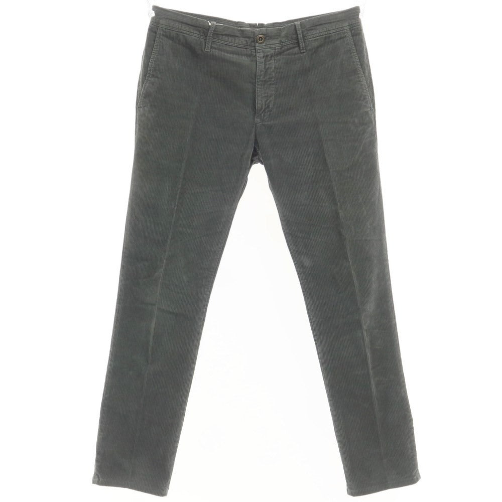 [Used] INCOTEX Cotton Corduroy Slacks Pants Grayish Green [Size 34] [GRN] [A/W] [Condition Rank C] [Men&