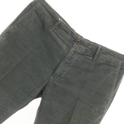 [Used] INCOTEX Cotton Corduroy Slacks Pants Grayish Green [Size 34] [GRN] [A/W] [Condition Rank C] [Men&