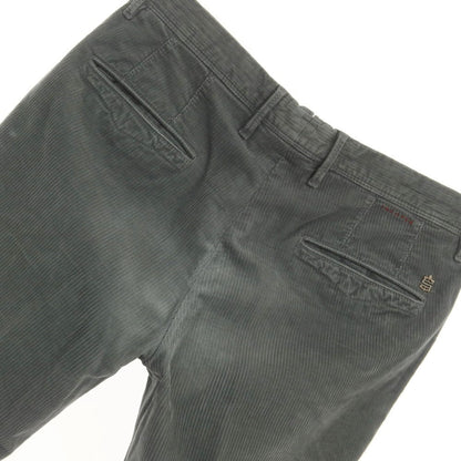 [Used] INCOTEX Cotton Corduroy Slacks Pants Grayish Green [Size 34] [GRN] [A/W] [Condition Rank C] [Men&