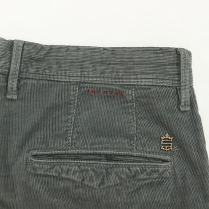 [Used] INCOTEX Cotton Corduroy Slacks Pants Grayish Green [Size 34] [GRN] [A/W] [Condition Rank C] [Men&