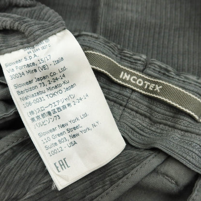 [Used] INCOTEX Cotton Corduroy Slacks Pants Grayish Green [Size 34] [GRN] [A/W] [Condition Rank C] [Men&