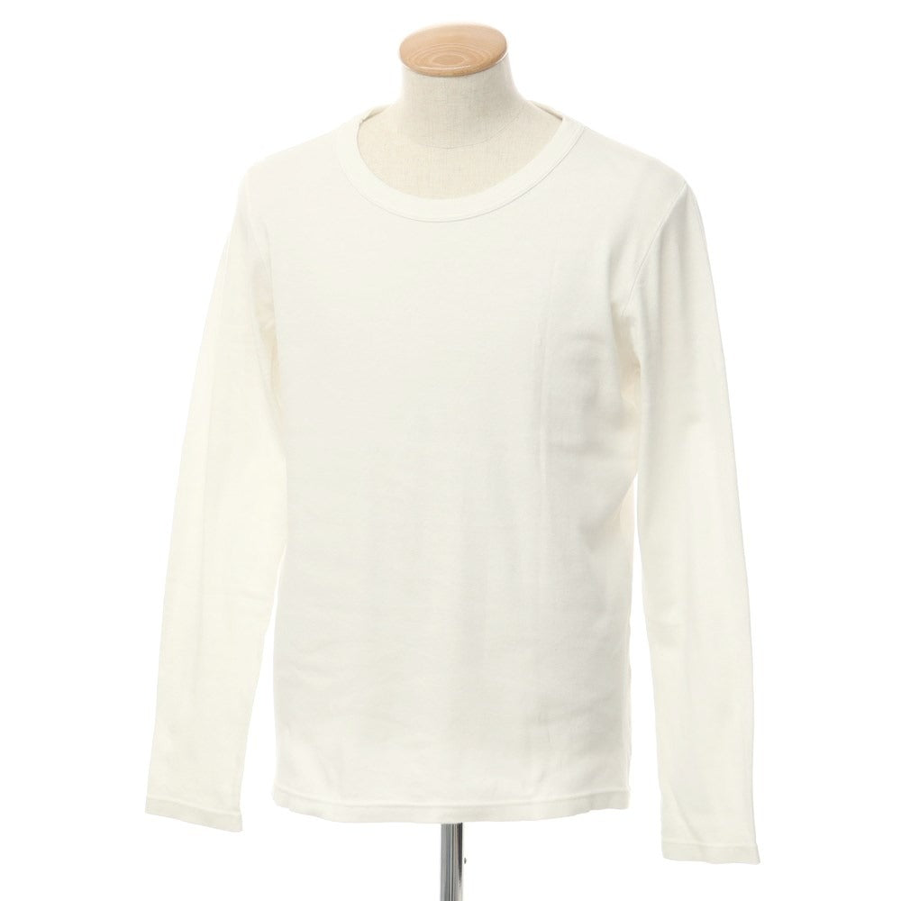 [Used] MAISON CORNICHON Cotton Crew Neck Long Sleeve T-Shirt White [Size 4] [WHT] [S/S/A/W] [Condition Rank B] ​​[Men&