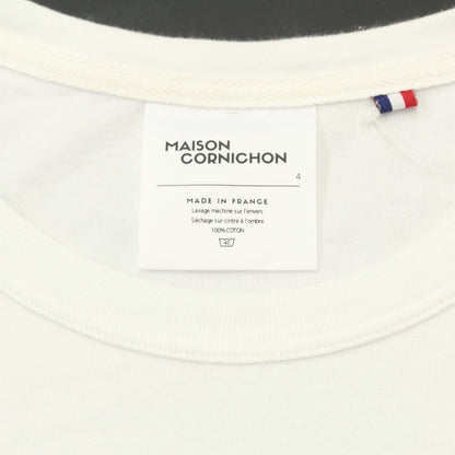 [Used] MAISON CORNICHON Cotton Crew Neck Long Sleeve T-Shirt White [Size 4] [WHT] [S/S/A/W] [Condition Rank B] ​​[Men&