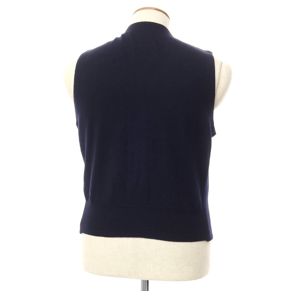 【中古】グランサッソ GRAN SASSO ウール ニットベスト ネイビー【サイズ48】【NVY】【A/W】【状態ランクB】【メンズ】【768976】
