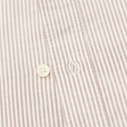 [Used] BOLZONELLA Oxford Stripe BD Shirt White x Brown [Size 41] [BRW] [S/S/A/W] [Condition Rank B] ​​[Men&