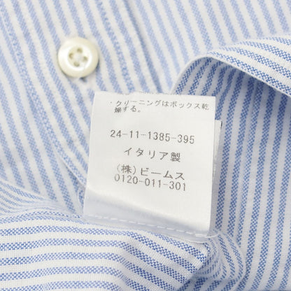 [Used] BOLZONELLA Oxford Stripe BD Shirt White x Blue [Size 41] [BLU] [S/S/A/W] [Condition Rank C] [Men&