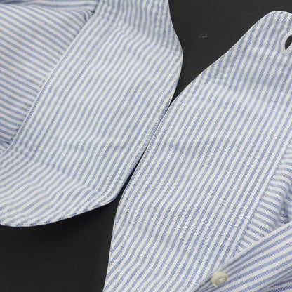 [Used] BOLZONELLA Oxford Stripe BD Shirt White x Blue [Size 41] [BLU] [S/S/A/W] [Condition Rank C] [Men&