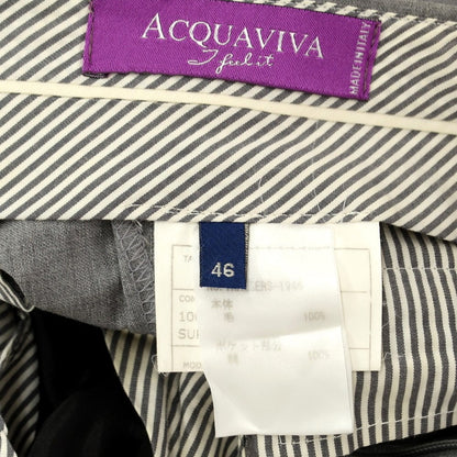 [Used] Acquaviva wool dress slacks pants, grey [46] [Condition: C] [Men&