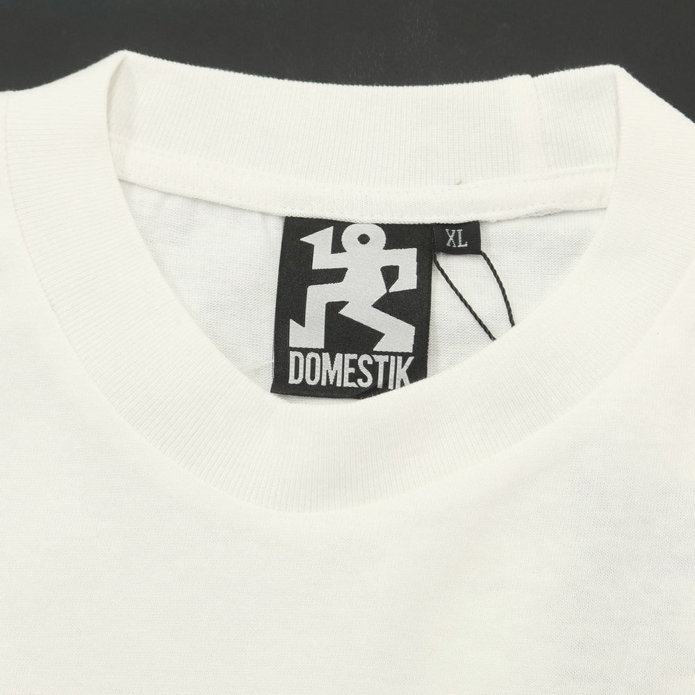 [Used] DOMESTIK Cotton Short Sleeve Crew Neck T-Shirt White [Size XL] [WHT] [S/S] [Condition Rank B] [Men&