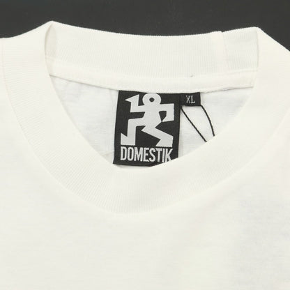 [Used] DOMESTIK Cotton Short Sleeve Crew Neck T-Shirt White [Size XL] [WHT] [S/S] [Condition Rank B] [Men&