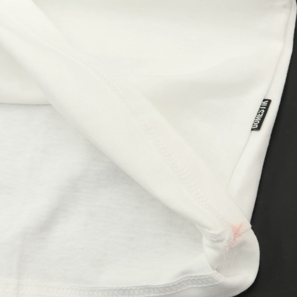 [Used] DOMESTIK Cotton Short Sleeve Crew Neck T-Shirt White [Size XL] [WHT] [S/S] [Condition Rank B] [Men&