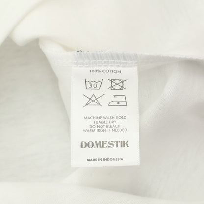 [Used] DOMESTIK Cotton Short Sleeve Crew Neck T-Shirt White [Size XL] [WHT] [S/S] [Condition Rank B] [Men&