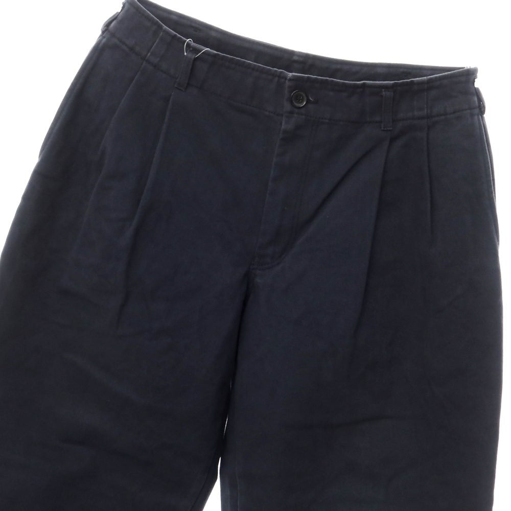 [Used] COMME des GARCONS SHIRT 2022 Spring/Summer Cotton Wide Slacks Pants Navy [Size L] [NVY] [A/W] [Condition Rank C] [Men&
