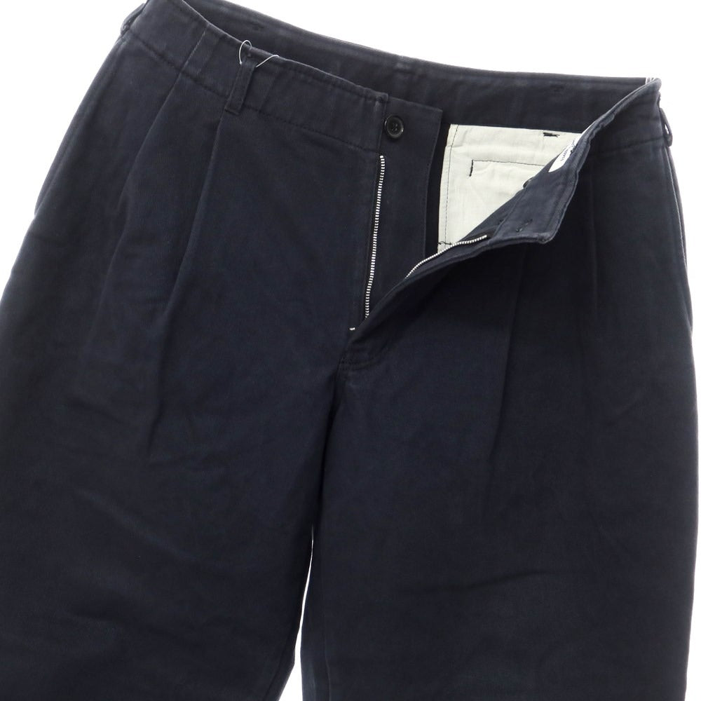 [Used] COMME des GARCONS SHIRT 2022 Spring/Summer Cotton Wide Slacks Pants Navy [Size L] [NVY] [A/W] [Condition Rank C] [Men&