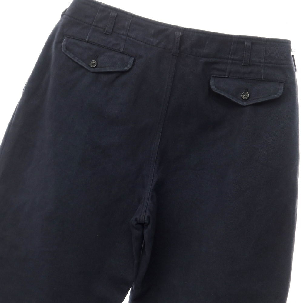 [Used] COMME des GARCONS SHIRT 2022 Spring/Summer Cotton Wide Slacks Pants Navy [Size L] [NVY] [A/W] [Condition Rank C] [Men&