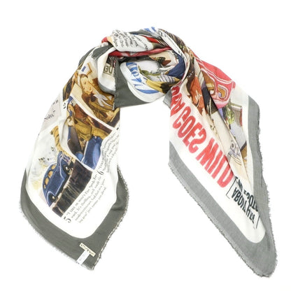 [Used] CONTROFIGURA Rayon Cashmere Print Stole Multicolor [Condition Rank B] ​​[Men&