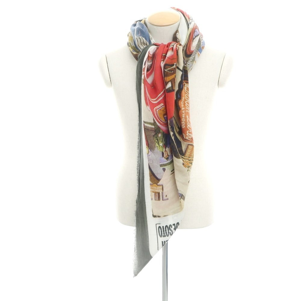 [Used] CONTROFIGURA Rayon Cashmere Print Stole Multicolor [Condition Rank B] ​​[Men&