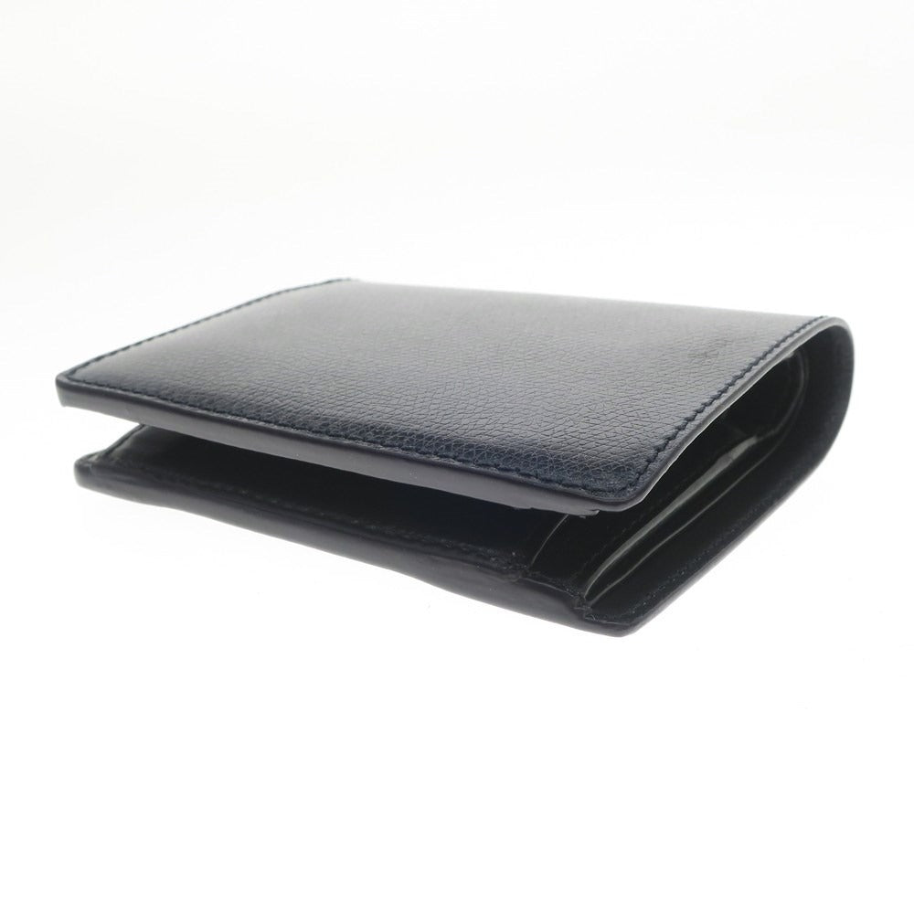 [Used] KUBERA Embossed Cordovan Bi-fold Wallet Navy [NVY] [S/S/A/W] [Condition Rank B] ​​[Men&