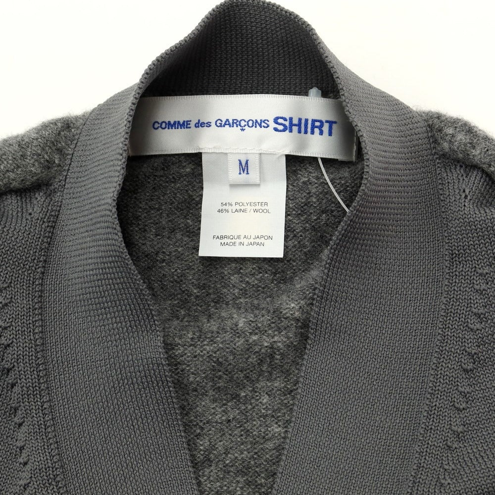 [Used] COMME des GARCONS SHIRT 2022 Autumn/Winter Polyester Wool Cardigan Gray [Size M] [GRY] [A/W] [Condition Rank A] [Men&