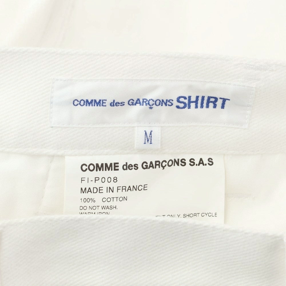 [Used] COMME des GARCONS SHIRT 2022 Spring/Summer Twill Cotton Casual Slacks Pants White [Size M] [WHT] [A/W] [Condition Rank A] [Men&