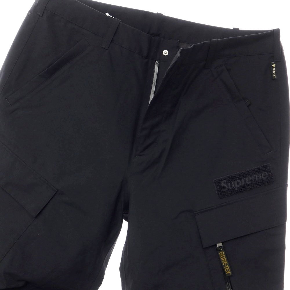 [Used] Supreme 2023 Fall/Winter GORE-TEX Cargo Pant Gore-Tex Nylon Cargo Pants Black [Size 34] [BLK] [A/W] [Condition Rank A] [Men&