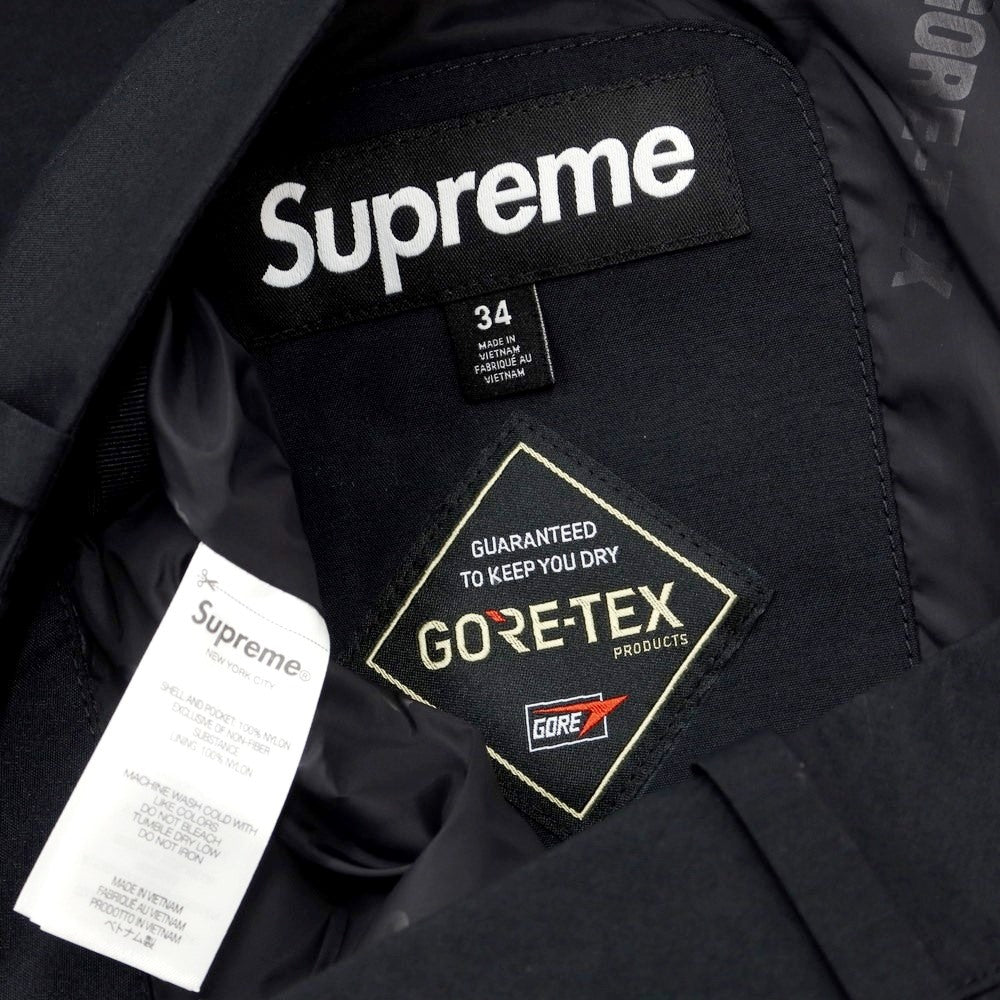 [Used] Supreme 2023 Fall/Winter GORE-TEX Cargo Pant Gore-Tex Nylon Cargo Pants Black [Size 34] [BLK] [A/W] [Condition Rank A] [Men&