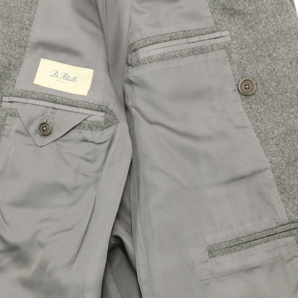 [Used] DE PETRILLO Wool double-breasted suit, grey [Size 46 Drop.8] [GRY] [A/W] [Condition Rank B] ​​[Men&