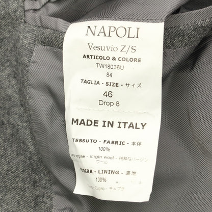 [Used] DE PETRILLO Wool double-breasted suit, grey [Size 46 Drop.8] [GRY] [A/W] [Condition Rank B] ​​[Men&
