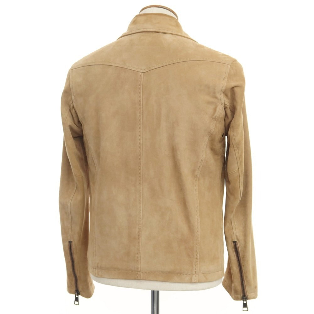 [Used] SILENCE Goat suede leather double rider jacket beige [Size 46] [BEI] [A/W] [Condition rank C] [Men&