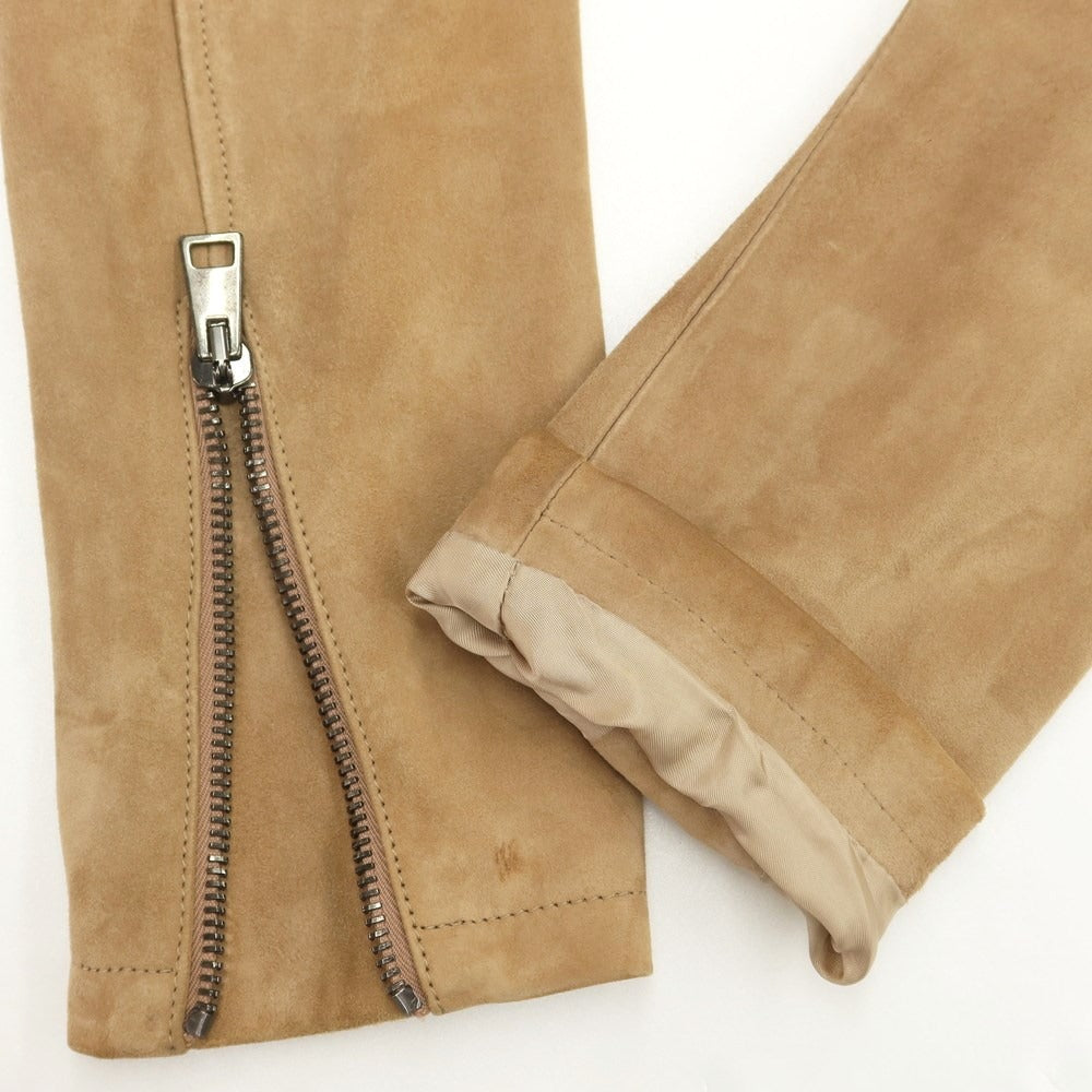 [Used] SILENCE Goat suede leather double rider jacket beige [Size 46] [BEI] [A/W] [Condition rank C] [Men&