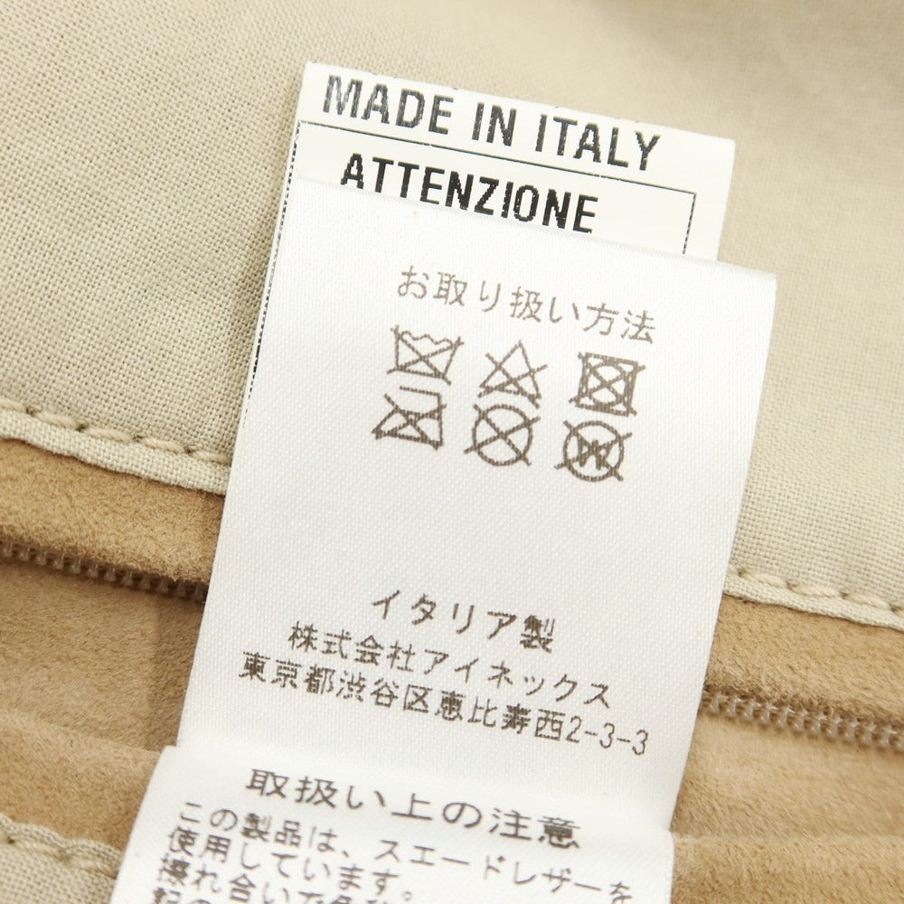 [Used] SILENCE Goat suede leather double rider jacket beige [Size 46] [BEI] [A/W] [Condition rank C] [Men&