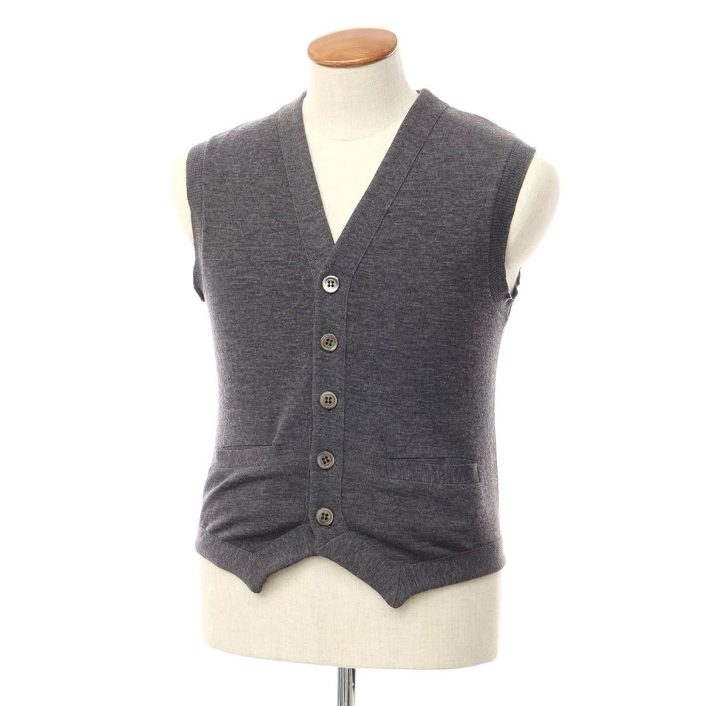 [Used] Letroyes Wool Knit Vest, Grey [Size M] [GRY] [A/W] [Condition Rank C] [Men&