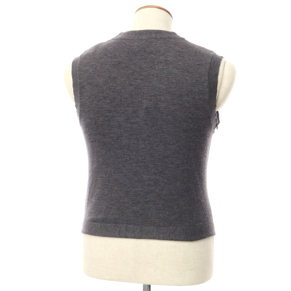 [Used] Letroyes Wool Knit Vest, Grey [Size M] [GRY] [A/W] [Condition Rank C] [Men&