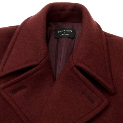 [Used] UNITED TOKYO Wool Peacoat Bordeaux [Size 1] [RED] [A/W] [Condition Rank B] ​​[Men&