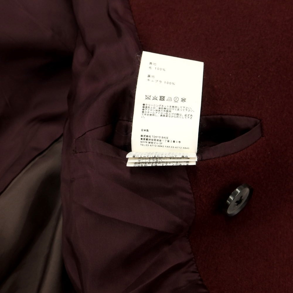 [Used] UNITED TOKYO Wool Peacoat Bordeaux [Size 1] [RED] [A/W] [Condition Rank B] ​​[Men&