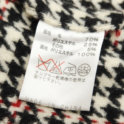 [Used] Morgan Homme Wool Polyester Houndstooth Single Trench Coat Off White x Black [Size M] [WHT] [A/W] [Condition Rank B] ​​[Men&
