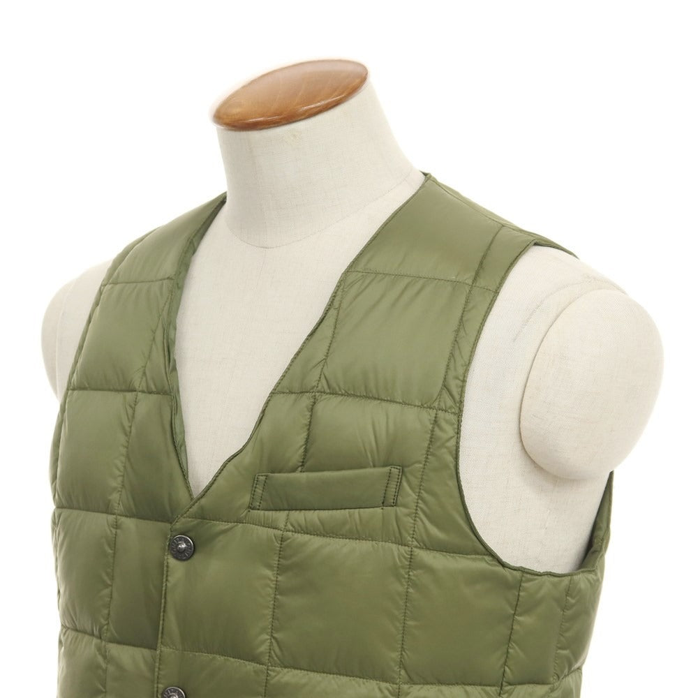 [Used] TAION Nylon Down Vest Olive [Size M] [GRN] [A/W] [Condition Rank B] ​​[Men&
