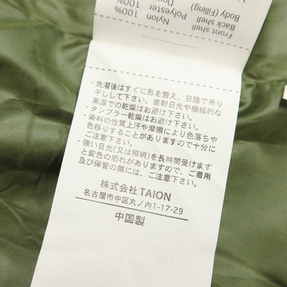 [Used] TAION Nylon Down Vest Olive [Size M] [GRN] [A/W] [Condition Rank B] ​​[Men&